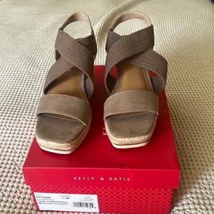 Brand new wedge sandals